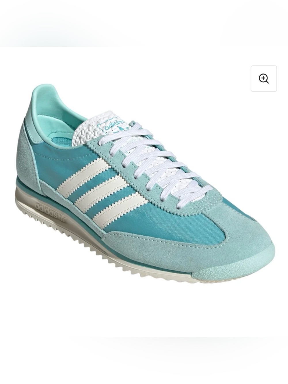 Adidas Womens Originals SL 72 OG Aqua Blue Sneakers
